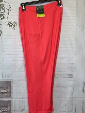 Tek Gear Was Orange Fitted Hip & Thigh Midcalf Workout Capri Leggings Plus Sz 2X